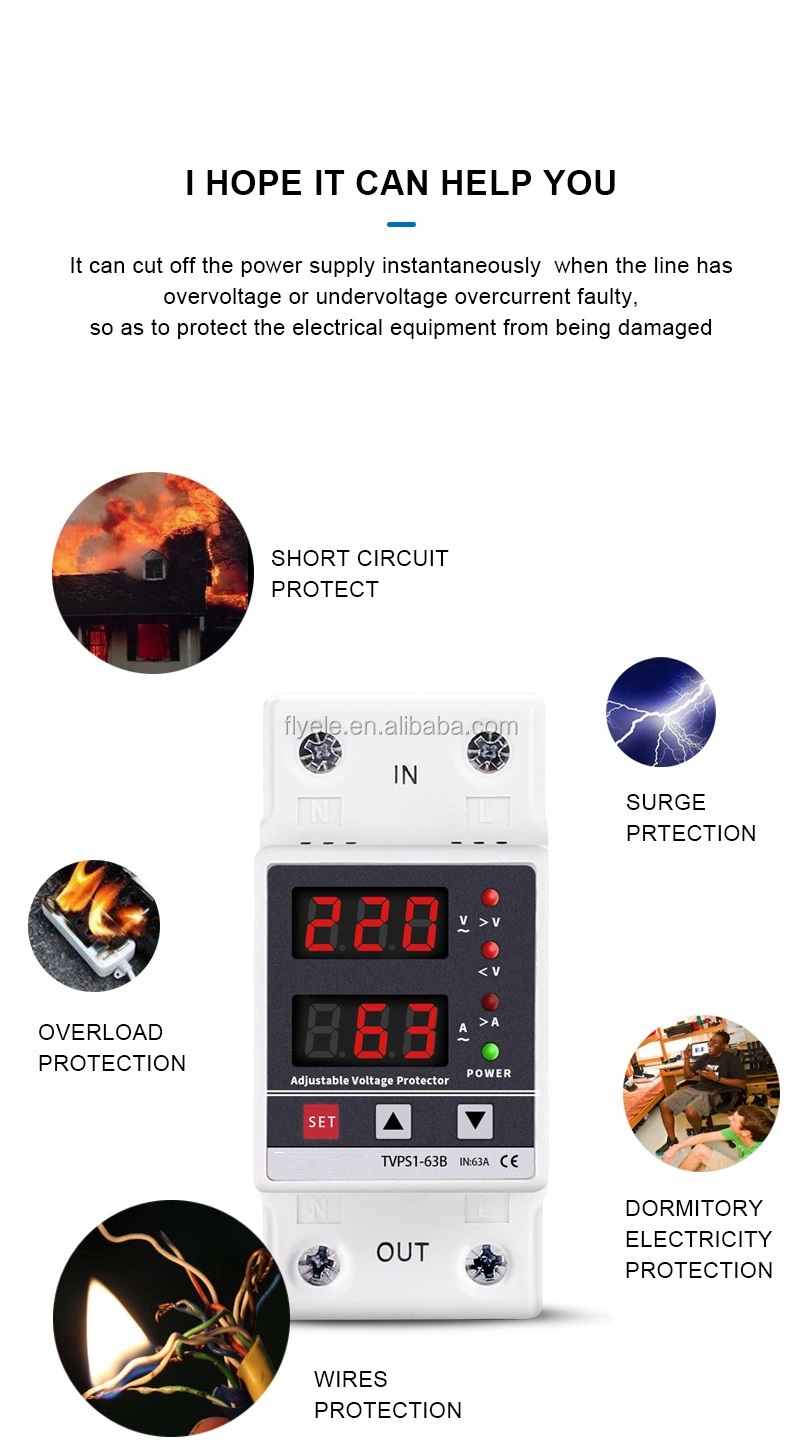 Smart Adjustable Overload Voltage Protector: Electronic Circuit Breaker ...