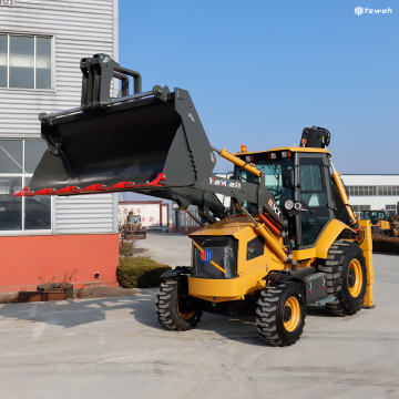 YW 3CX Compact Backhoe Loader - Бесплатная доставка Euro 5 4x4 2,5 Тонн Гидравлический многофункциональный ковшой погрузчик трактора