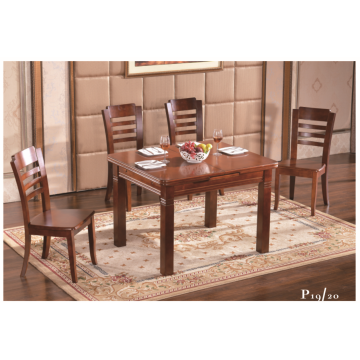 Table et chaises de salle à manger en bois bon marché de nouvelle conception