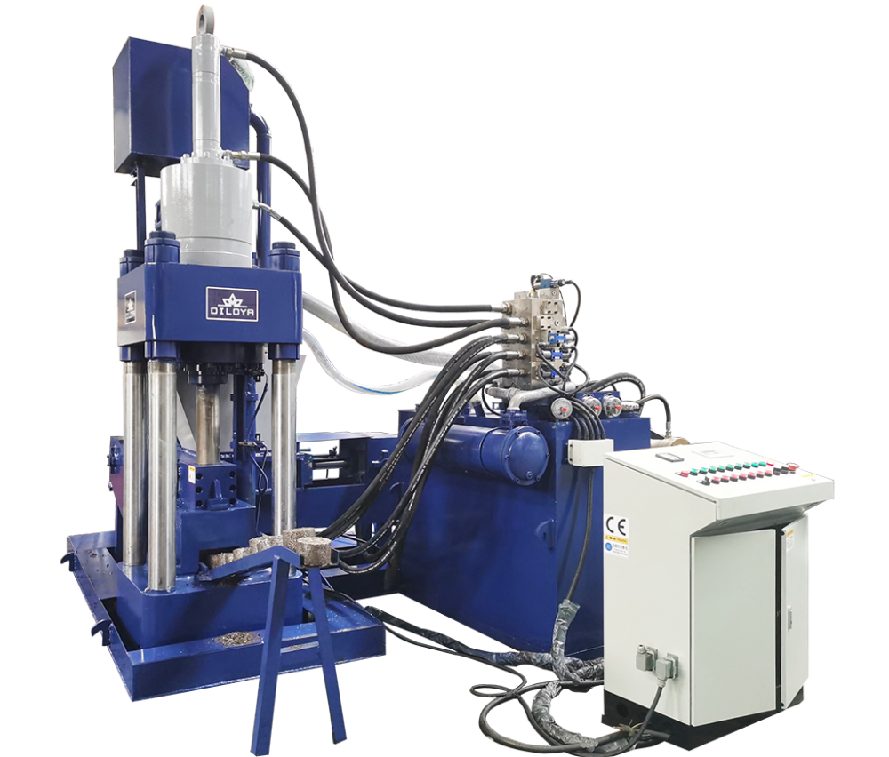 Vertical Al Chips Particles Dust Powder Briquette Machine