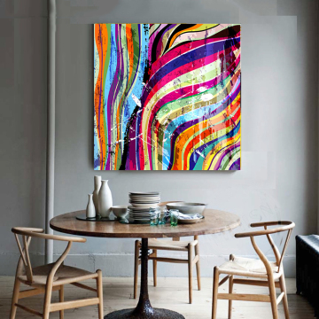 Kleurrijk Abstract Canvas Schilderen voor Decor