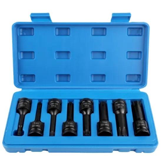 10 Piece CR-MO Steel Socket Set: SAE and Metric 1/2 Inch Tool Kit