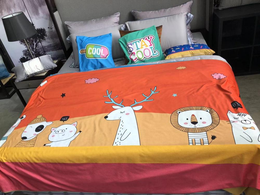 Factory custom printed parent child cushion duvetcover