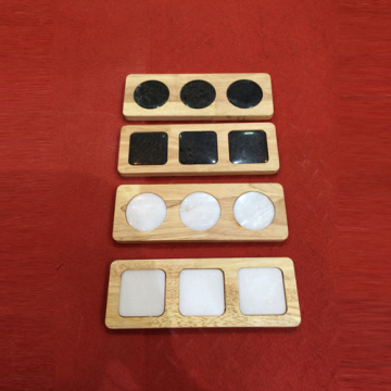 Marble Stone + Wood Cheese Board Set/Serving Board