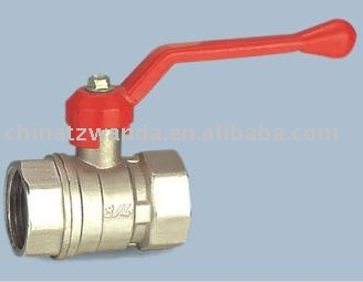 ball valve with aluminium handle