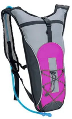 Light running backpack with 2L bladder