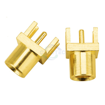 Gold Plated Straight MCX Female Connector for PCB