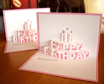 Three-Dimensional Printing Birthday Greeting Cards