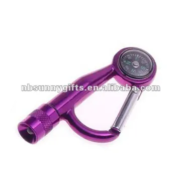 Carabiner And Hook with Led Flash Light