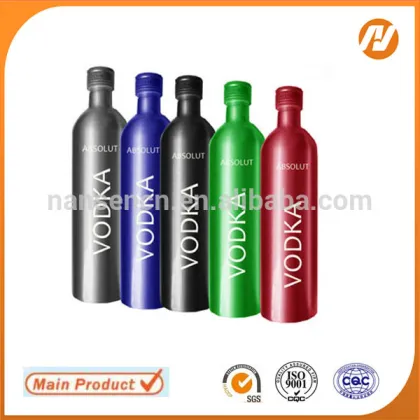 High Grade 2 Oz Aluminium Metal Wine Vodka Bottle Eco-friendly aluminum bottle for chivas whisky 750ml