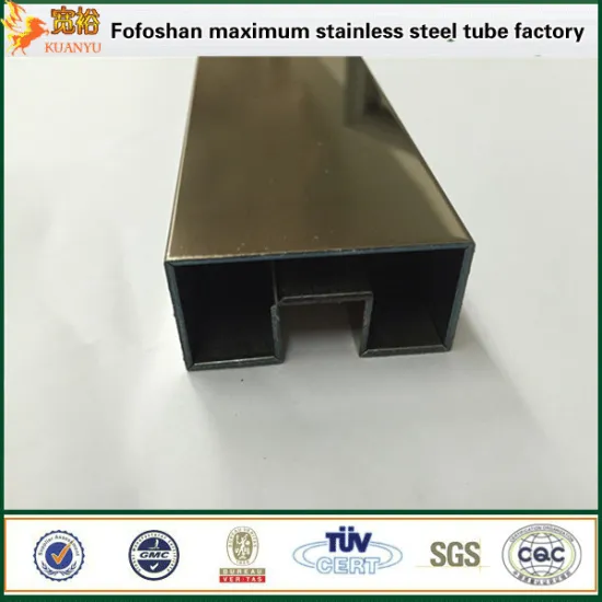 8k bright stainless steel 316ti pvd mirror black rose colored pipe