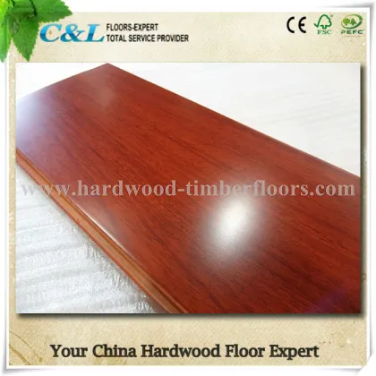 Best price prefinished santos mahogany engineered wood flooring