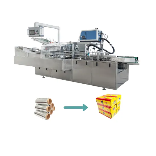 Automatic Baking Paper, Aluminum Foil, and Plastic Film Roll Cartoning Packing Machine with CE Certification