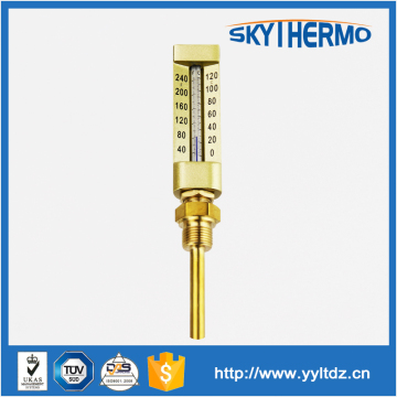 brass outdoor maximum and minimum natural gas duct temperature thermometer