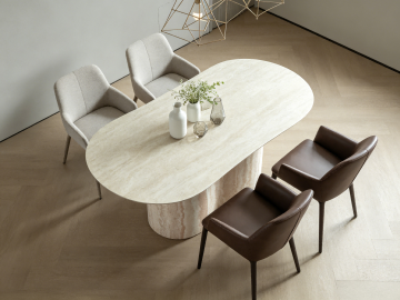 Sleek Modern Ceramic Table for 4-6 Guests