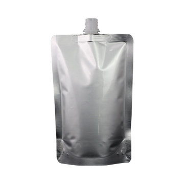 Bolsa de plástico de empaquetado de jugo de logotipo personalizado con pico
