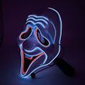 Máscara facial de terror luminoso de Halloween