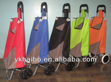 folding shopping trolley with one layer