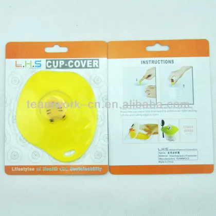 Animal Shape Tiger Silicone Cup Lids