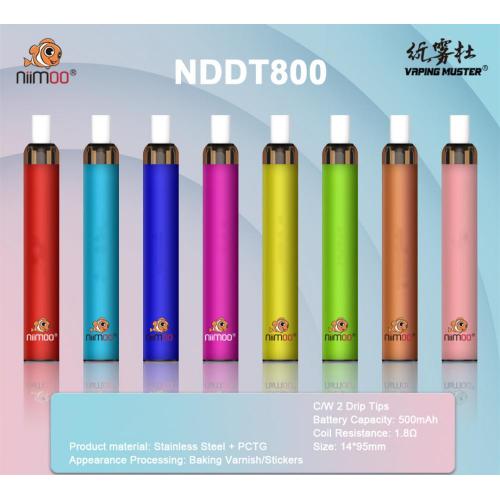 Penapis e-rokok sekali pakai 800 puffs