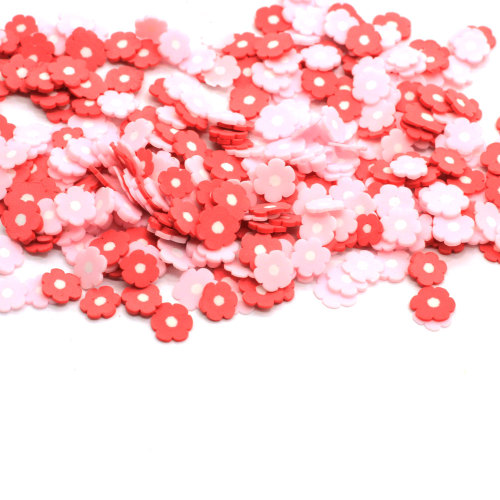 Mooie 5mm Bloemvormige Polymeer Klei Slice 500 g / zak voor Nail Art Plakboek Ornamenten Kawaii Confetti