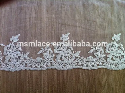 New design embroidered lace bridal lace