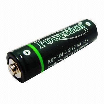 AA Carbon Zinc Dry Battery with 1.5V Nominal Voltage