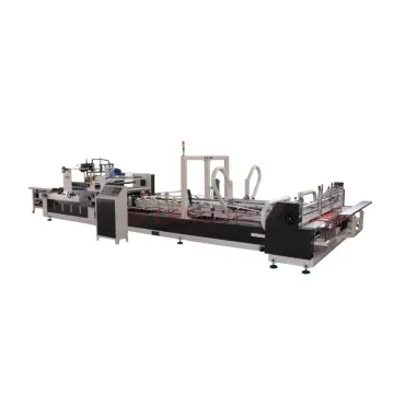 automatic corrugated carton box folder gluer machine