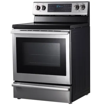 Electric Oven With Stove Top Control Knob