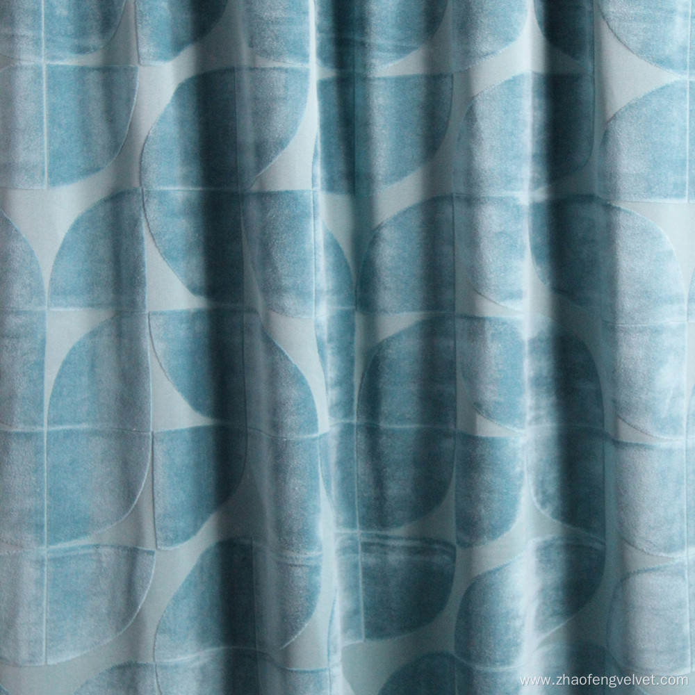 100% Polyester Knitting Jacquard Velvet Curtain Fabric