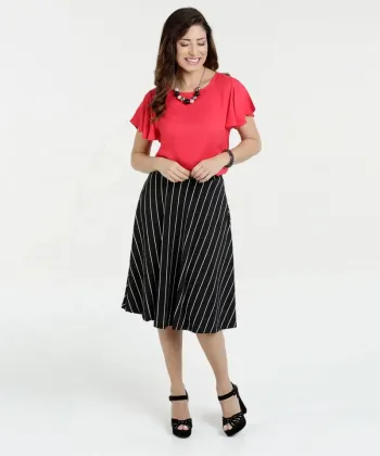 Butterfly sleeve V shape on the back shirt