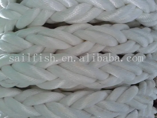 Braided Synthetic 52mm PP Mooring 8 Strand Rope