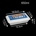 650ml Clamshell Paper Box With Skewer Slots