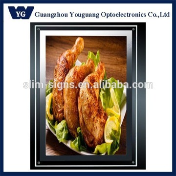 High Quality: Ultra Slim/thin led acrylic light box,Clear advertising LED light Box