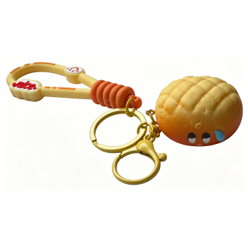 Симпатичная игрушка-брелок из ПВХ в форме хлеба