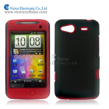 2014 new promotional products novelty design cell phone accessories PC silicone hybrid case for HTC Salsa G15 C510