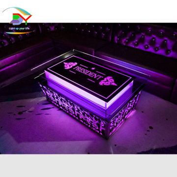 Luminous LED Bar Table for KTV and Sofa Booths