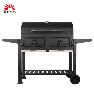 F07 Outdoor Large Picnic Camping Patio Backyard Cooking Black Barbecue Charcoal BBQ Grills