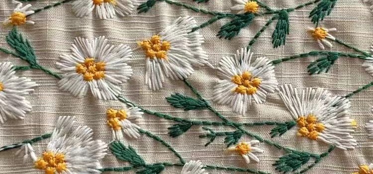 ramie embroidery fabric