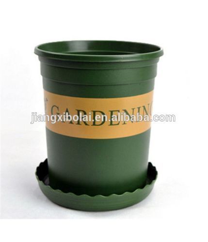 Beautiful green gallon nursery plastic flower pot/plastic flowerpot for nursery plants