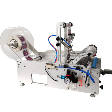 Semi-automatic Double Sided Round Bottle Labeling Machine