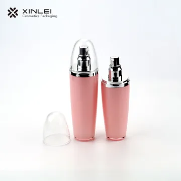 120ml pink customized acrylic latex bottle