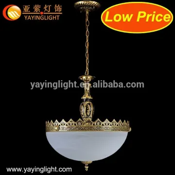 European American living room chandelier,imitation copper single-head atmosphere minimalist restaurant lamps Bronze Art chandeli