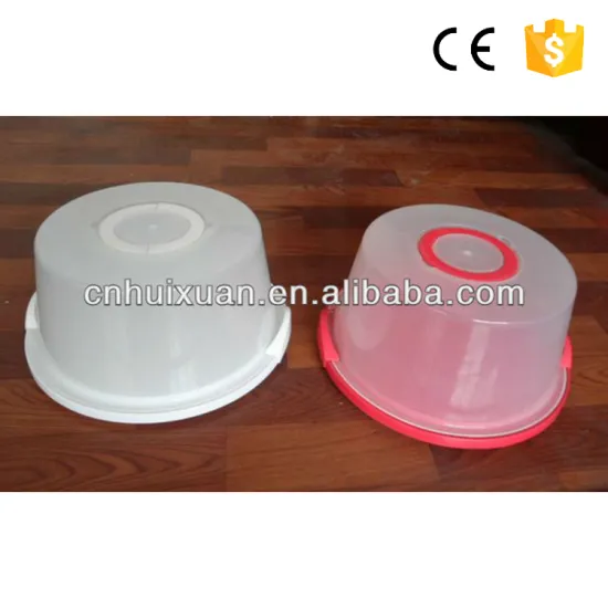 plastic reusable large round cake containers
