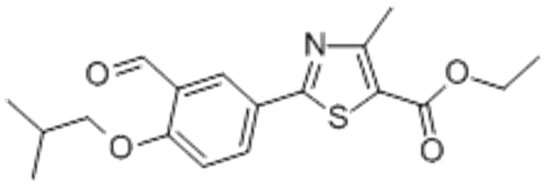 5-Thiazolecarboxylicacid, 2-[3-formyl-4-(2-methylpropoxy)phenyl]-4-methyl-, ethyl ester CAS 161798-03-4