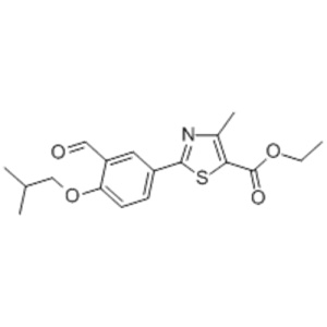 5-Thiazolecarboxylicacid, 2-[3-formyl-4-(2-methylpropoxy)phenyl]-4-methyl-, ethyl ester CAS 161798-03-4