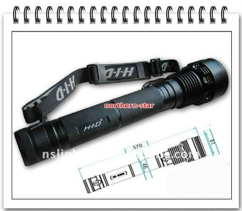 50W HID Xenon Torch Flashlight 4500 Lumens Spotlight/HID flashlight/50w hid/50W flashlights