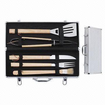 BBQ Tool Set with Aluminium Suitcase, Made in China