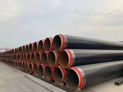 Heat Preservation Polyurethane insulation pipe steel jacket
