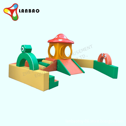 New Design Amusement Park Mushroom House Soft Play Equipment for Indoor Baby Playgrounds